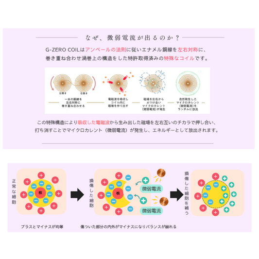 G-ZERO COIL マイクロカレント イオン シャンプーブラシ